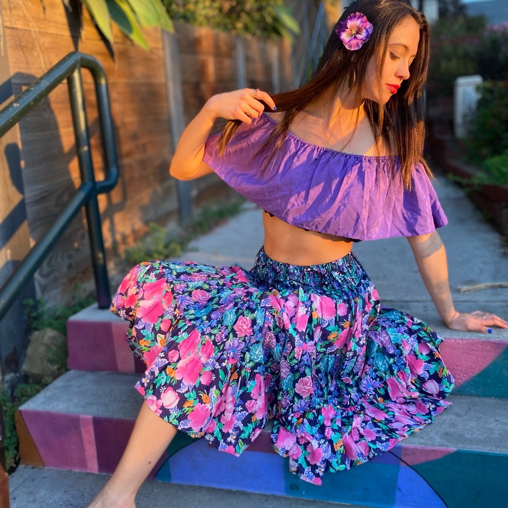 Floral Circle Skirt